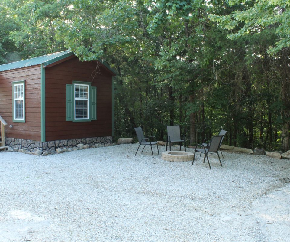 exterior view of a cabin at Great Escapes RV Resorts Branson