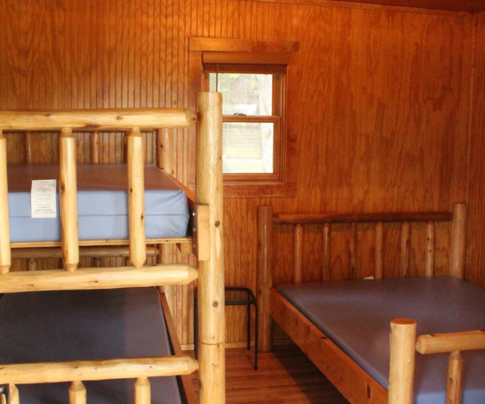 bunkbeds in cabin at Great Escapes RV Resorts Branson