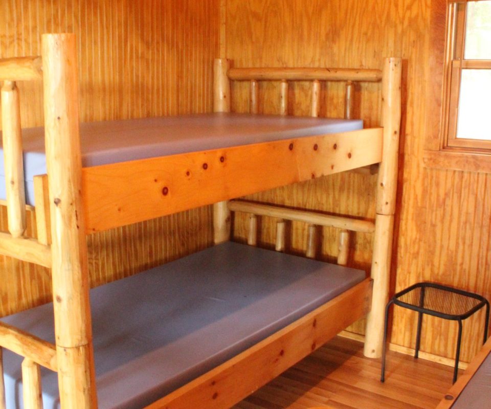 bunkbeds in cabin at Great Escapes RV Resorts Branson