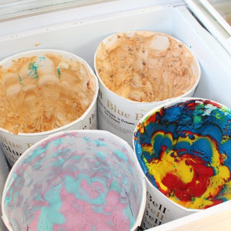 ice cream flavors at Great Escapes RV Resorts Branson