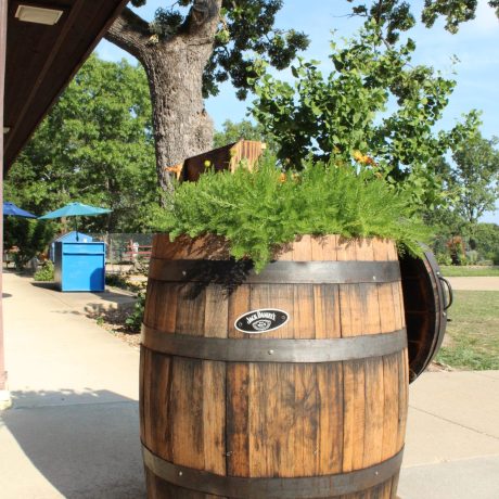 barrel of bushes at Great Escapes RV Resorts Branson