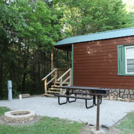 exterior view of cabin at Great Escapes RV Resorts Branson