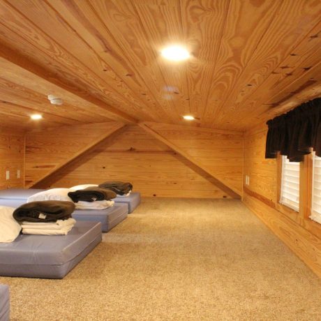 interior view of cabin loft at Great Escapes RV Resorts Branson