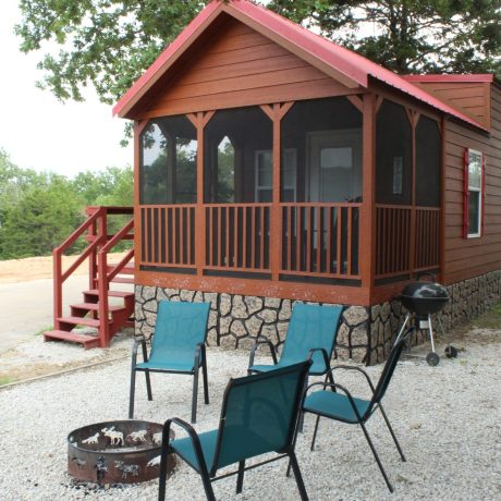 exterior view of cabin at Great Escapes RV Resorts Branson
